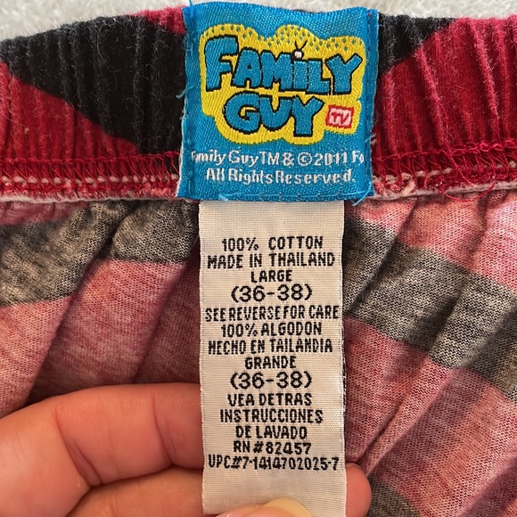 Donated.., Family Guy Red Black Cotton Victory Shall Be Mine Man’s Boxers Short - Picture 7 of 10